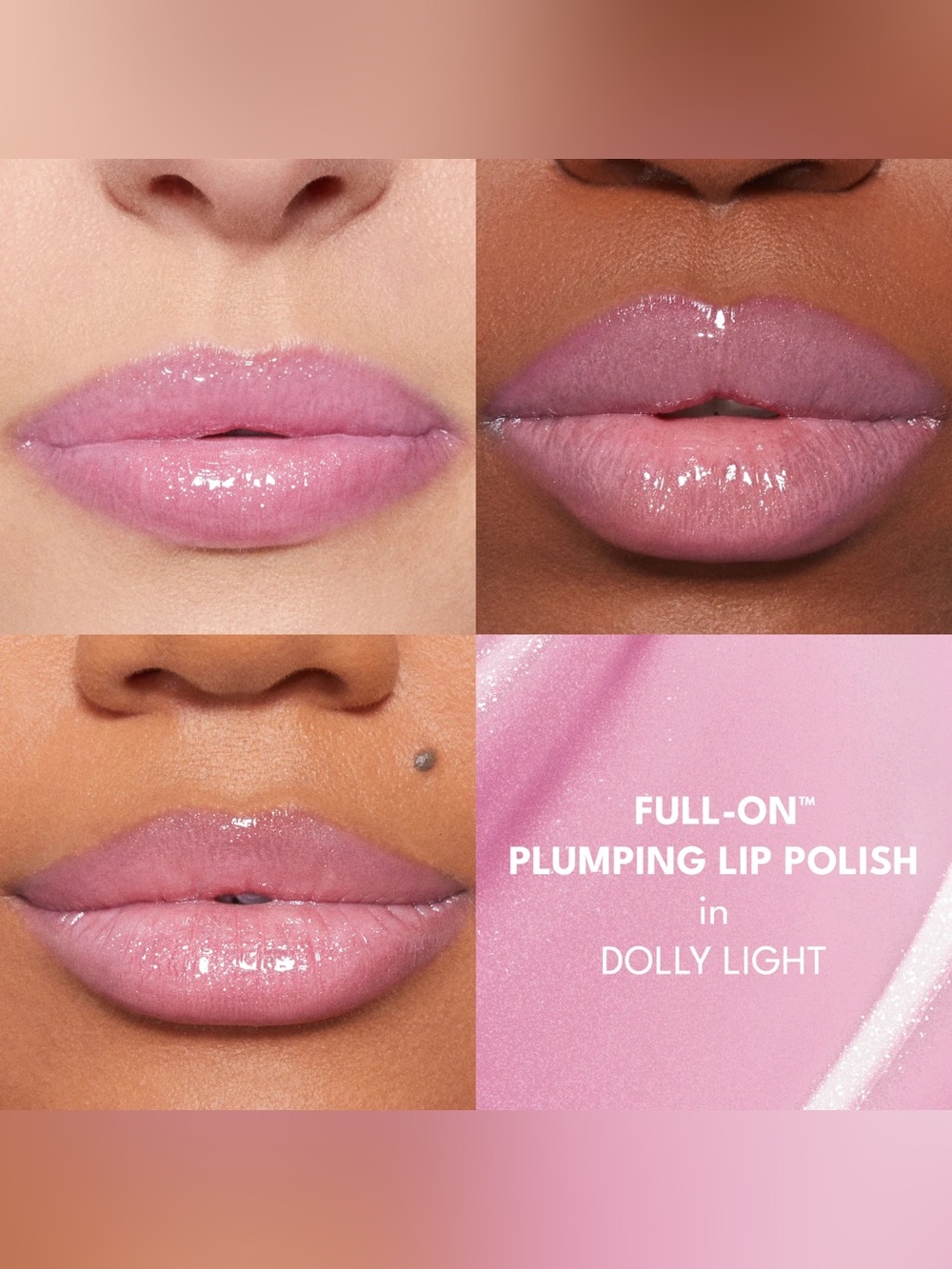 💓BUXOM FULL-ON PLUMPING LIP POLISH GLOSS in Dolly Light